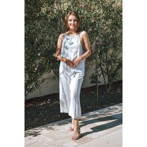 BELLA DAHL WIDE LEG JUMPSUIT IN BLUE